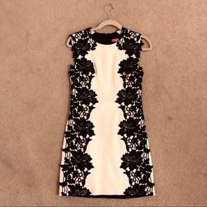 Betsy Johnson white and black dress